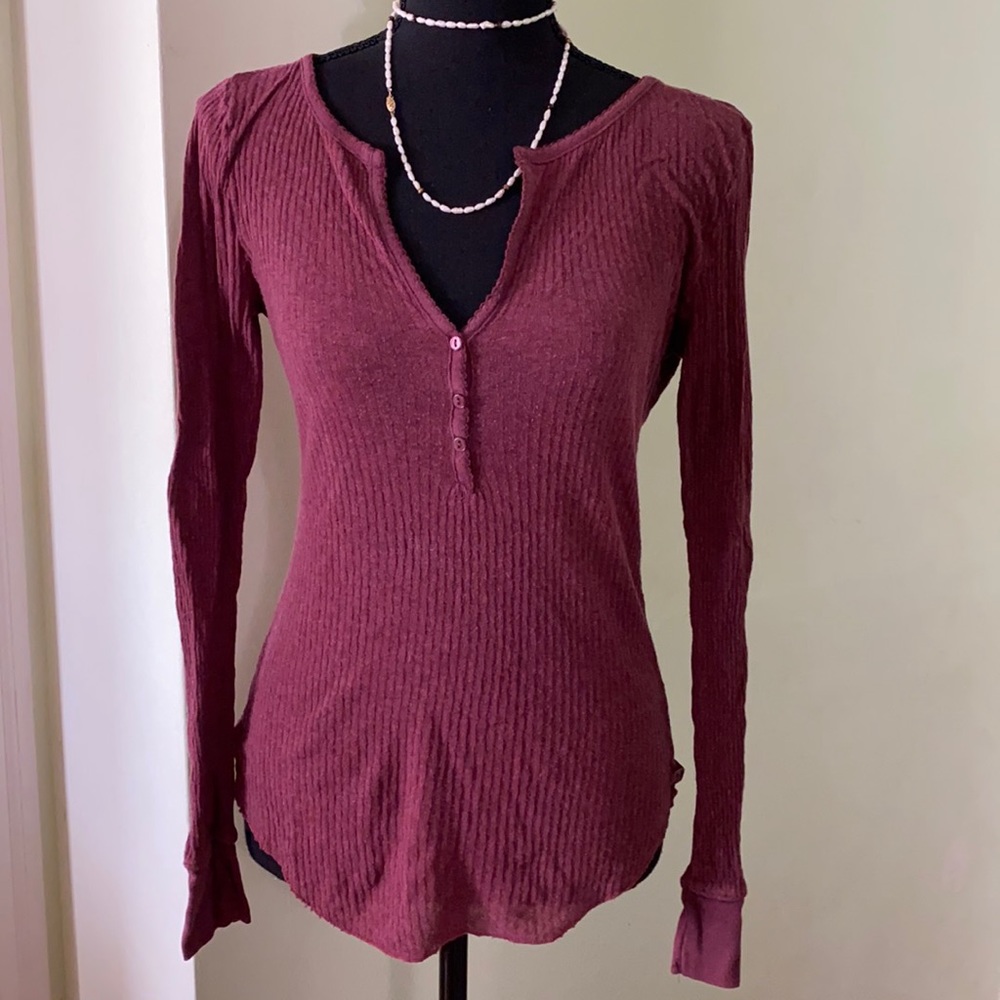 Burgundy long sleeve